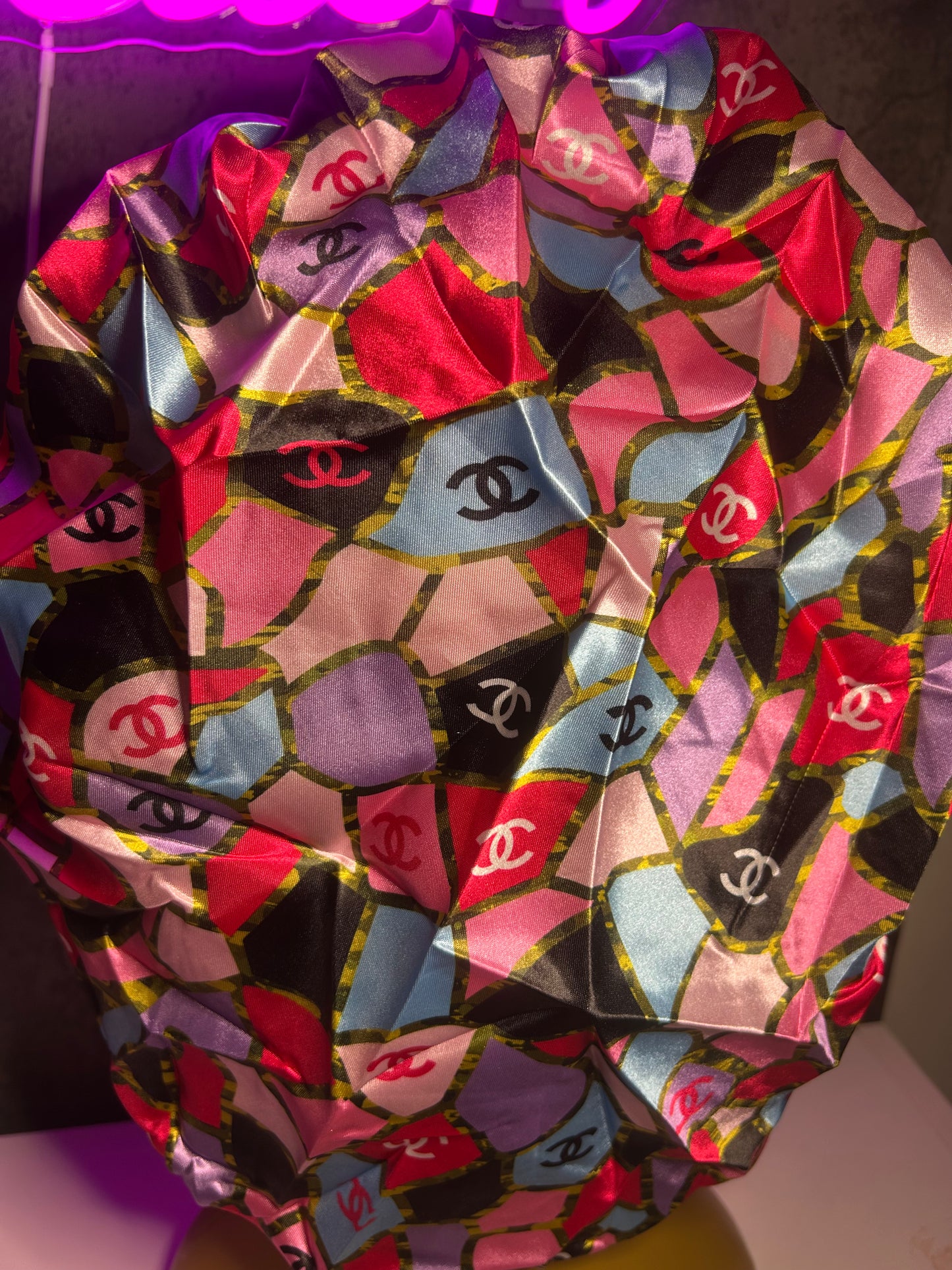 colorful CC bonnet