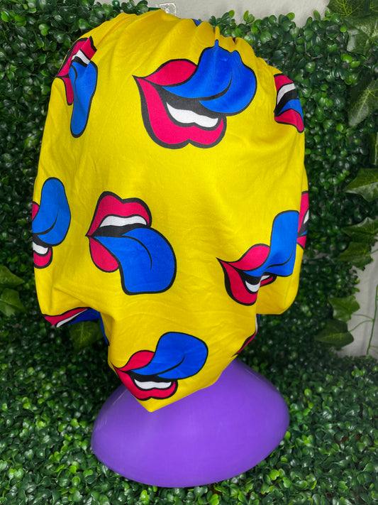 hot girl yellow luxury bonnet