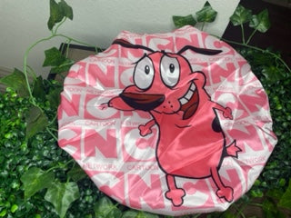 pink cartoon network courage the cowardly dog luxury  bonnet